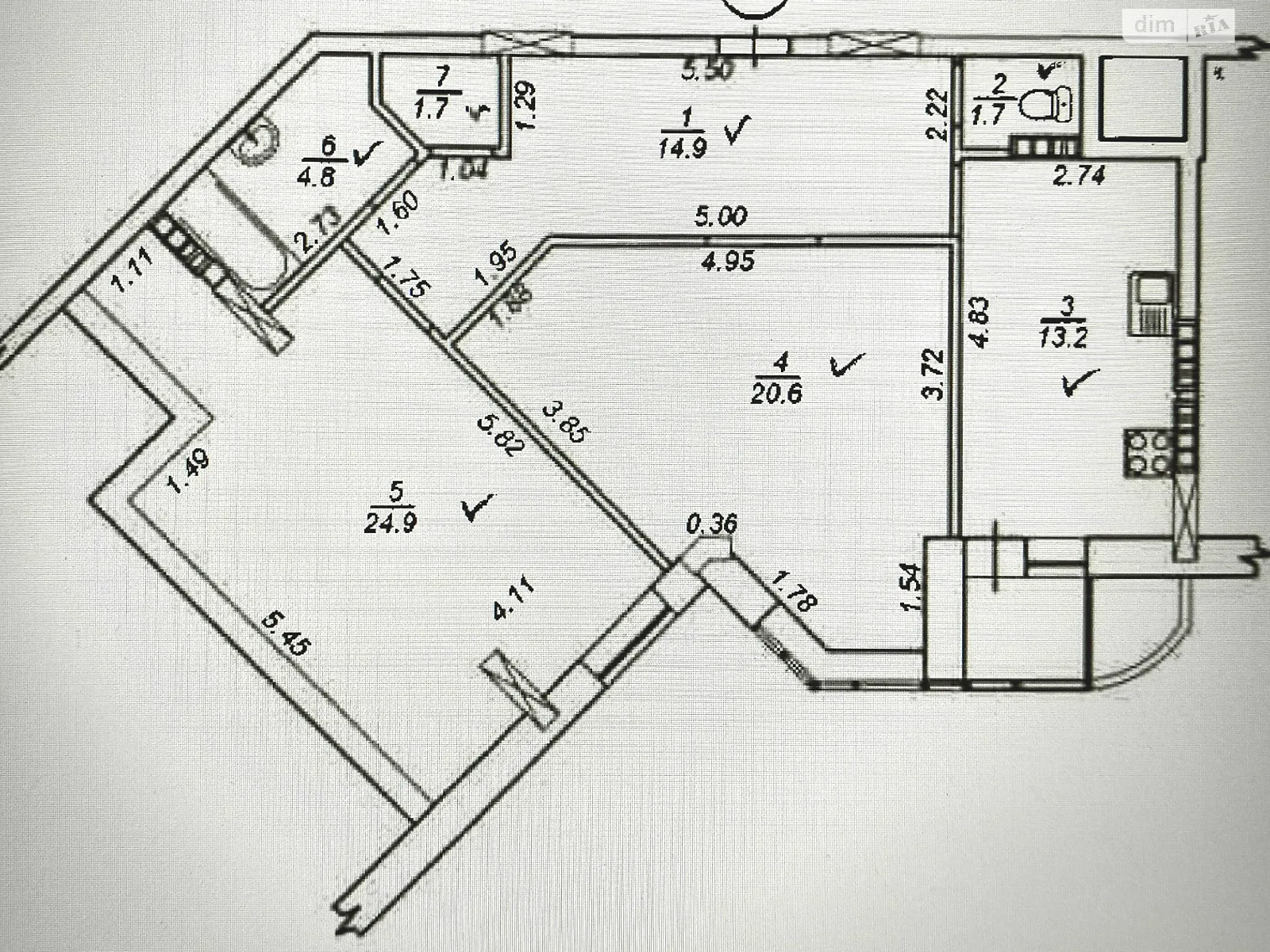 Продається 2-кімнатна квартира 84.7 кв. м у Борисполі, вул. Київський шлях, 95 - фото 1