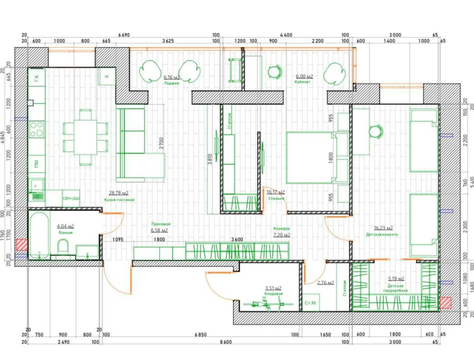 Продается 3-комнатная квартира 104 кв. м в Днепре, ул. Набережная Победы, 44Л - фото 1