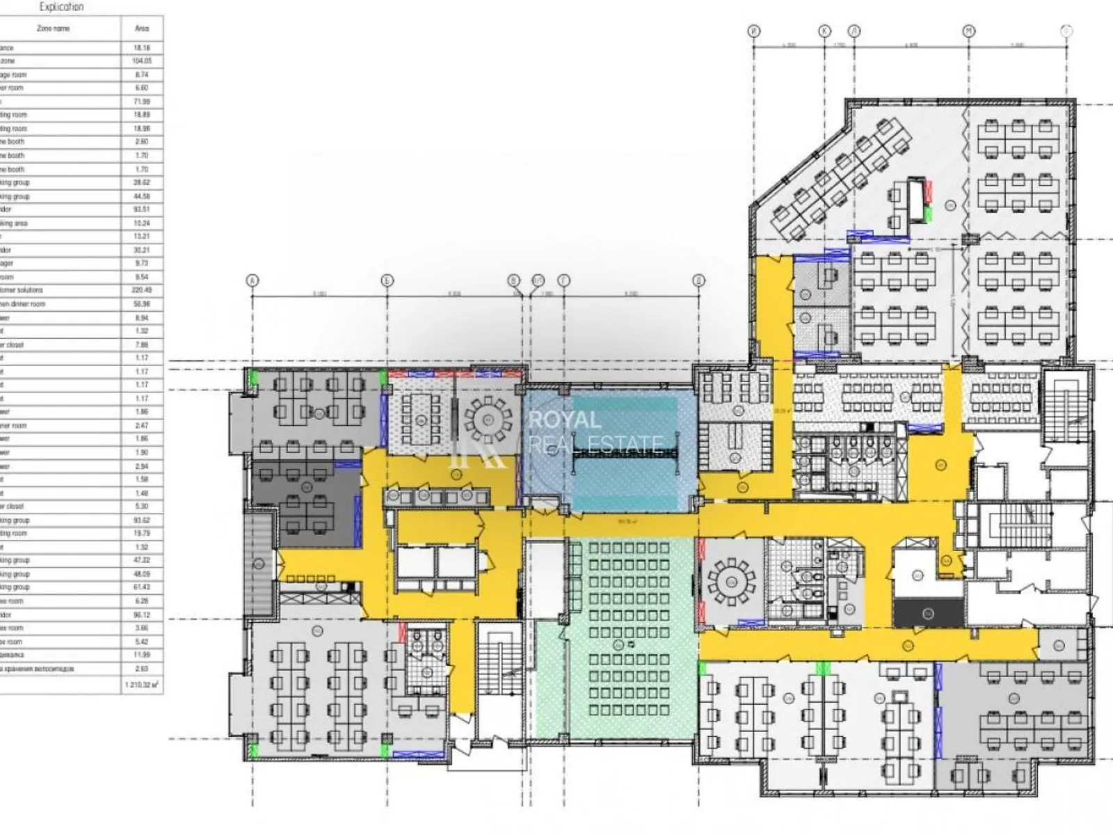 Сдается в аренду офис 1243 кв. м в бизнес-центре, цена: 24860 $ - фото 1
