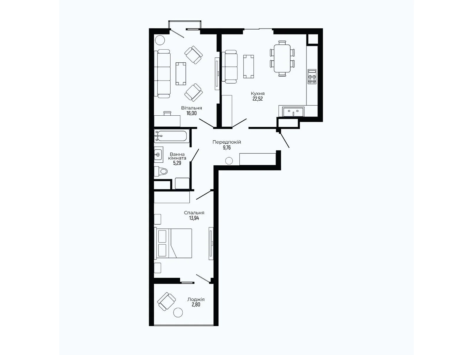 Продается 2-комнатная квартира 70.31 кв. м в Трускавце, цена: 77341 $ - фото 1