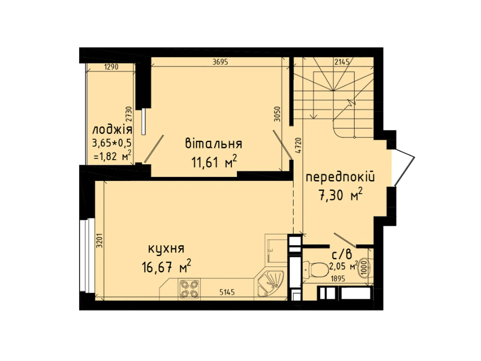 Продается 3-комнатная квартира 83.26 кв. м в Киеве, , 42 - фото 1