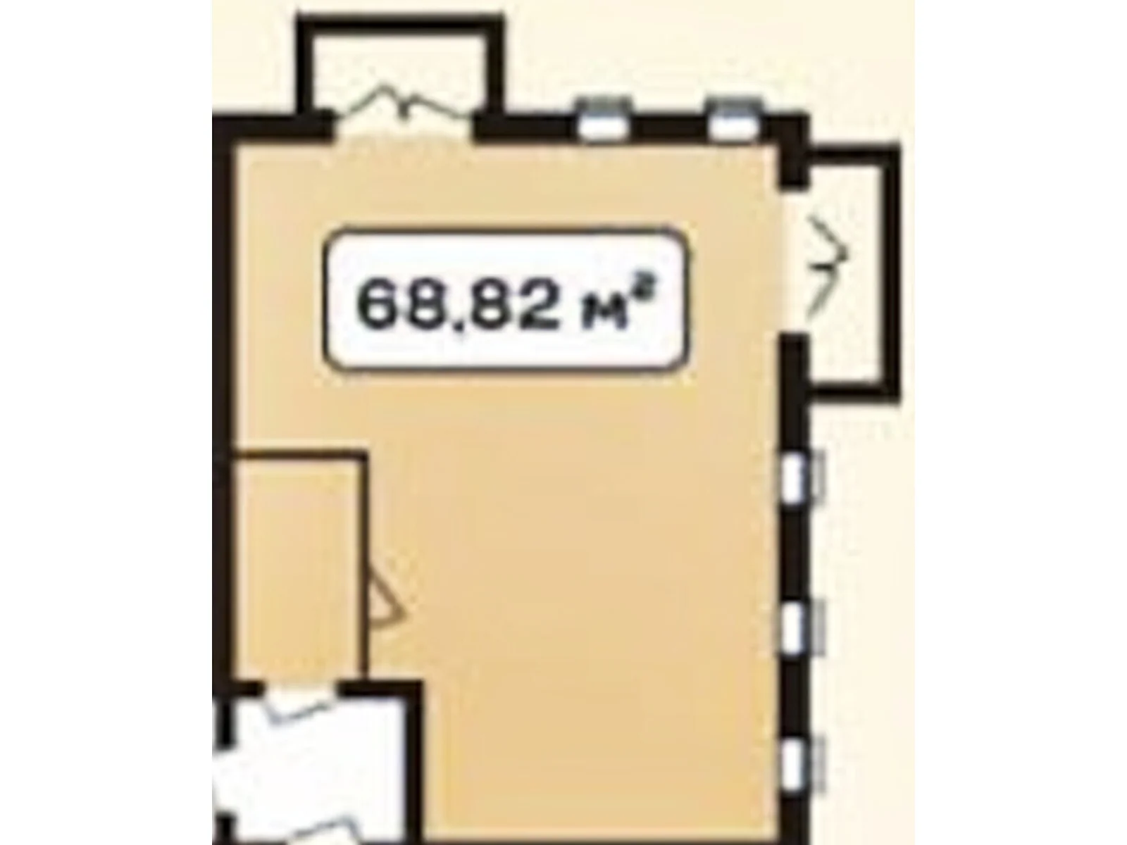 Продается 3-комнатная квартира 68.82 кв. м в Хмельницком, ул. 4-й проезд Ровный(Лесная), 12/1В - фото 1