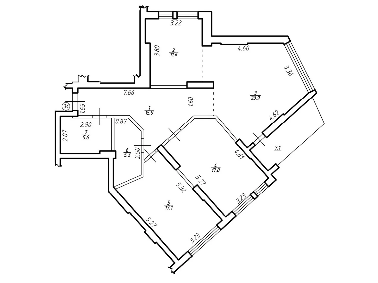 Продается 3-комнатная квартира 98.3 кв. м в Львове, цена: 134671 $ - фото 1