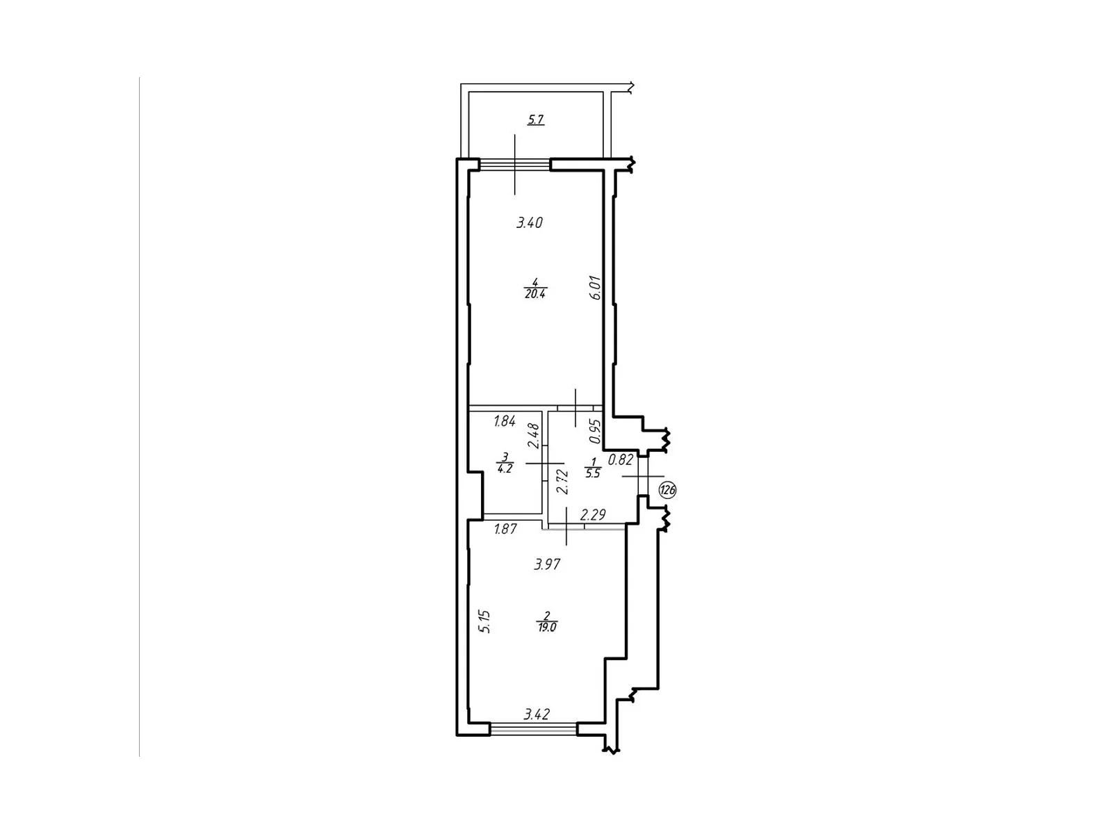 Продается 1-комнатная квартира 54.8 кв. м в Львове, ул. Под Голоском - фото 1