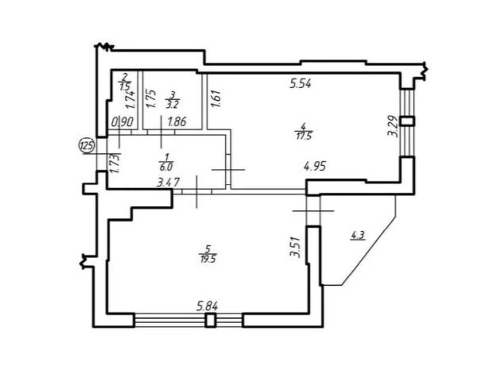 Продается 1-комнатная квартира 49 кв. м в Львове, ул. Под Голоском - фото 1