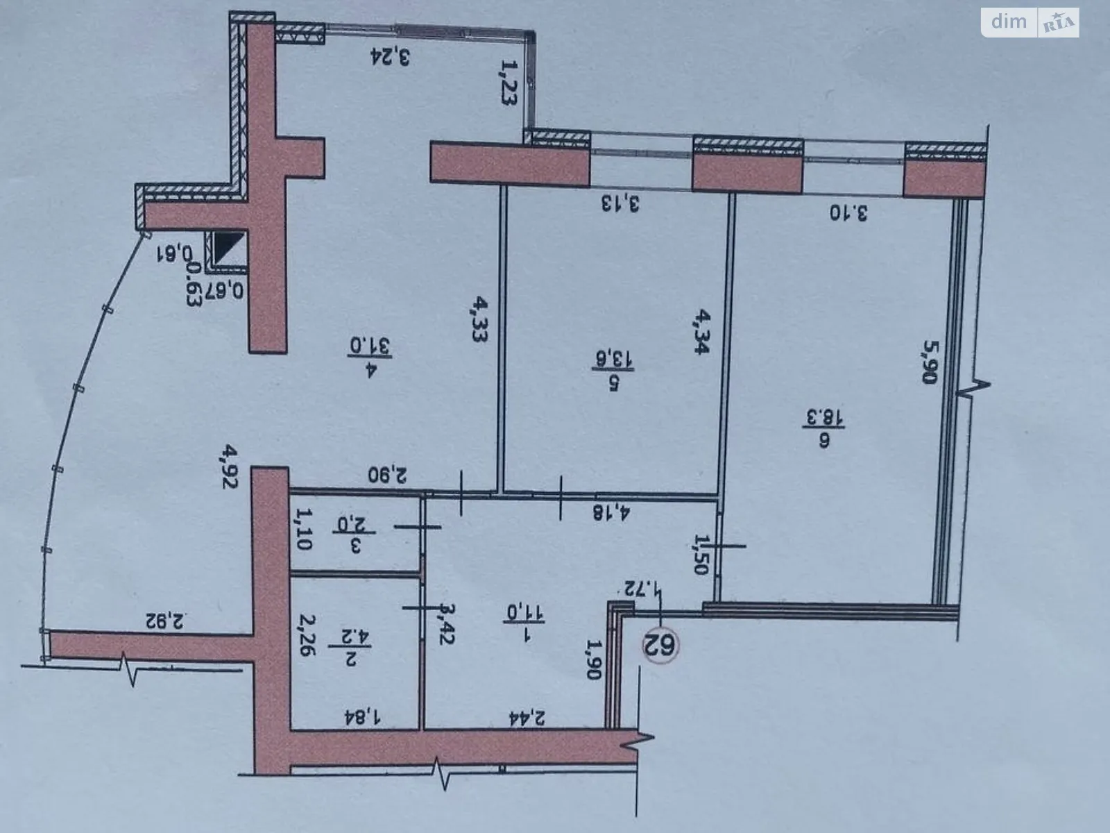 Продается 2-комнатная квартира 82 кв. м в Чернигове, ул. Любецкая, 106 - фото 1