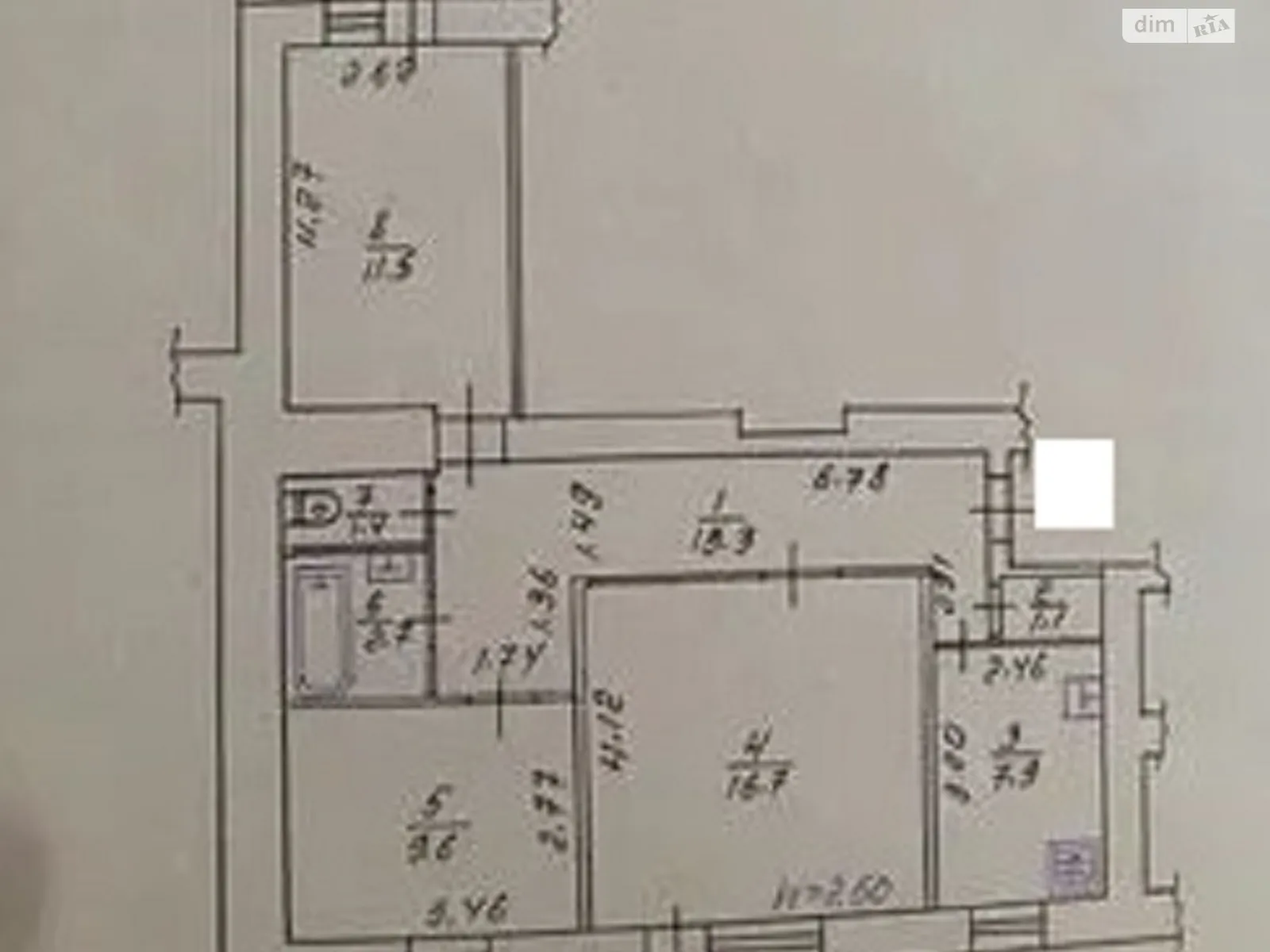 Продается 3-комнатная квартира 70 кв. м в Полтаве, пер. Ротача Петра - фото 1