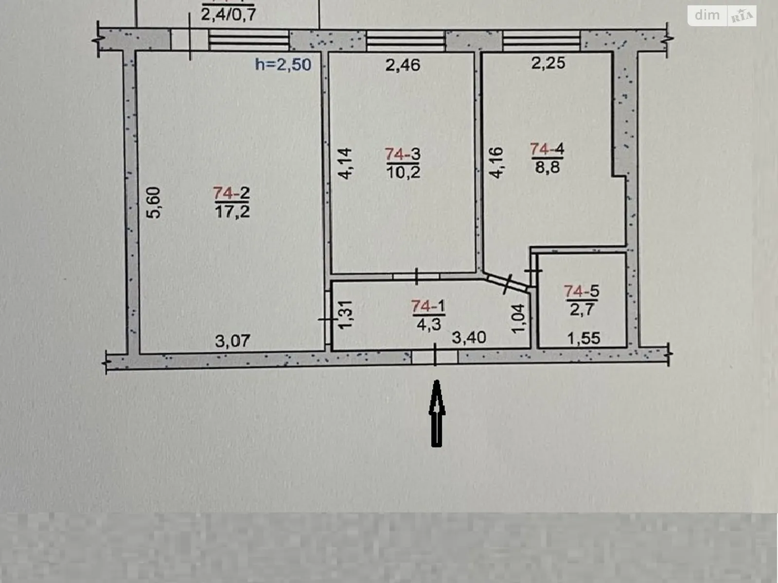 Продается 2-комнатная квартира 45 кв. м в Николаеве - фото 1