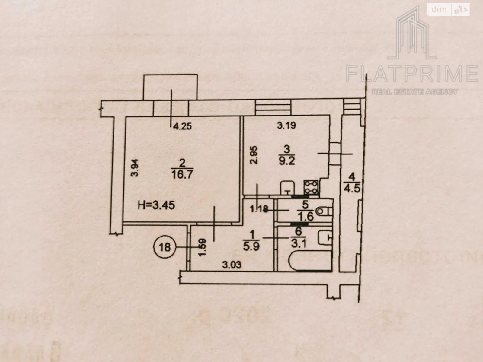 Продается 1-комнатная квартира 42 кв. м в Киеве, цена: 99000 $ - фото 1