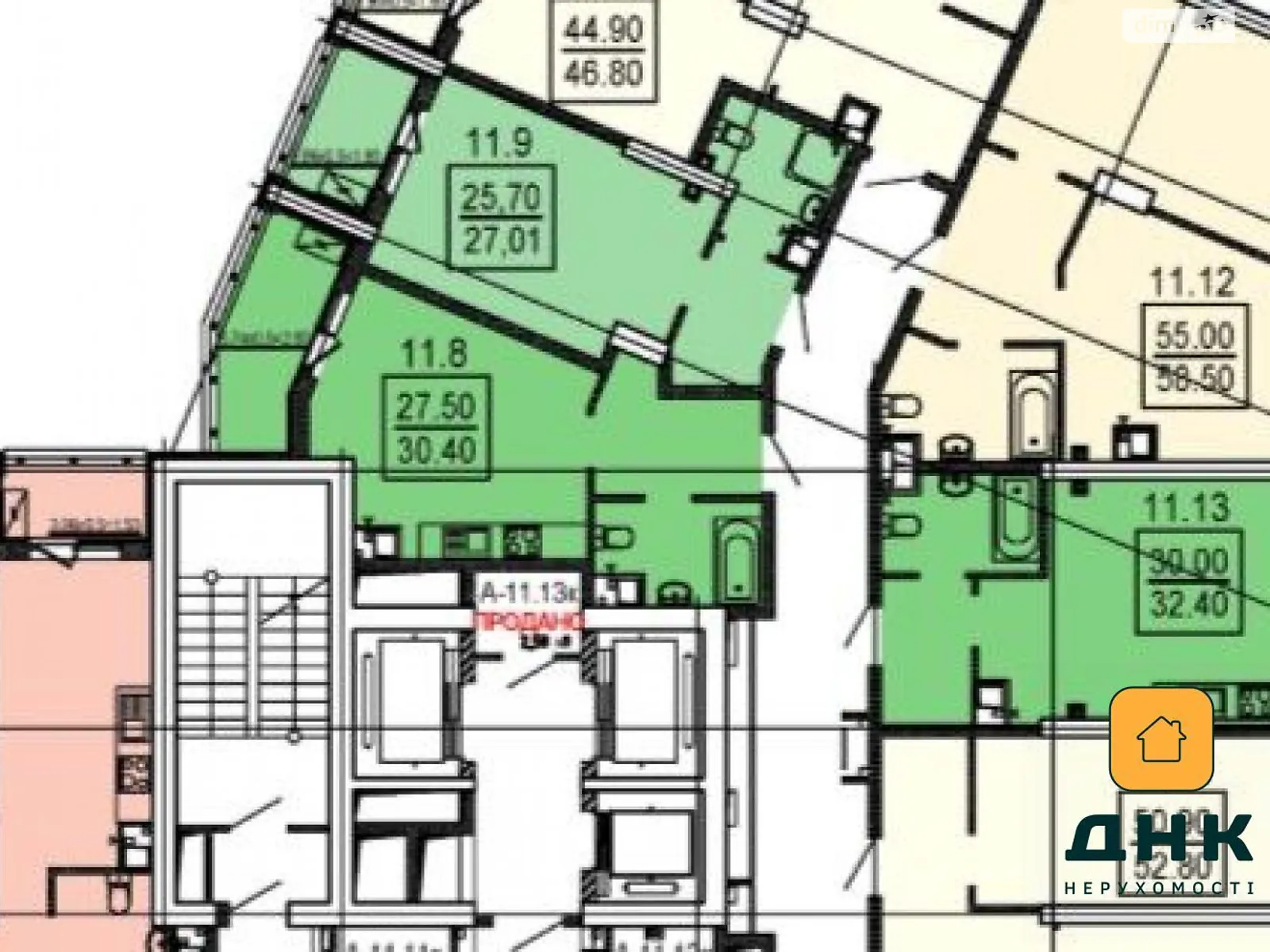 Продается 1-комнатная квартира 30.4 кв. м в Одессе, ул. Дача Ковалевского, 5 - фото 1