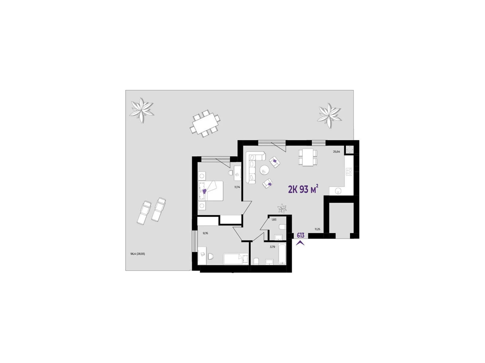 Продается 2-комнатная квартира 93 кв. м в Волчинце, ул. Тараса Шевченко, 115 - фото 1