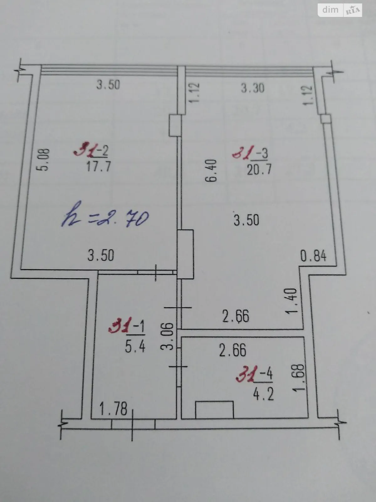 Продається 1-кімнатна квартира 50 кв. м у Крижанівка, вул. Миколаївська, 3Д - фото 1