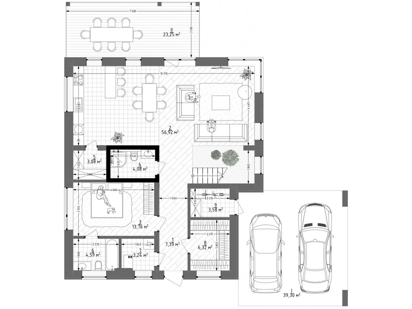 Продается дом на 3 этажа 220 кв. м с террасой, цена: 374000 $ - фото 1
