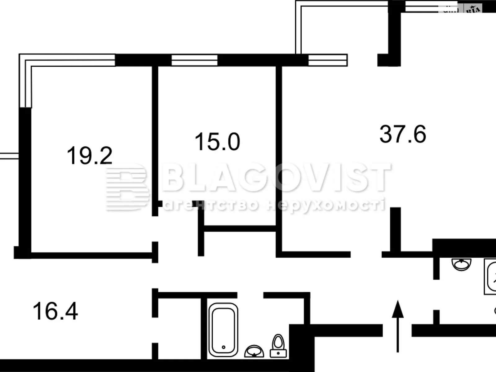 Продається 3-кімнатна квартира 116 кв. м у Києві, вул. Мокра(Кудряшова), 8Б - фото 1