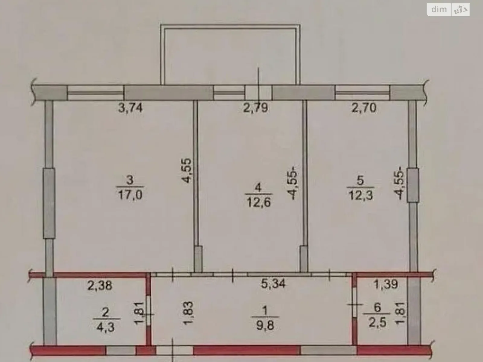 Продается 2-комнатная квартира 60 кв. м в Киеве, ул. Метрологическая, 107В - фото 1