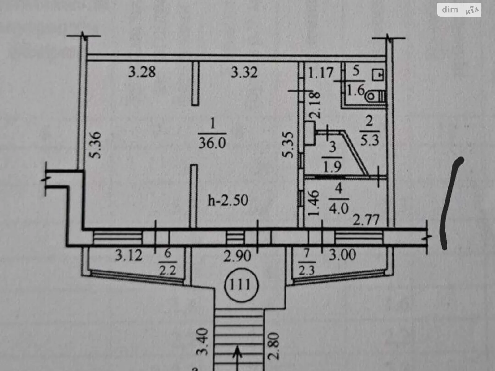 Продається приміщення вільного призначення 54 кв. м в 9-поверховій будівлі, цена: 53500 $ - фото 1