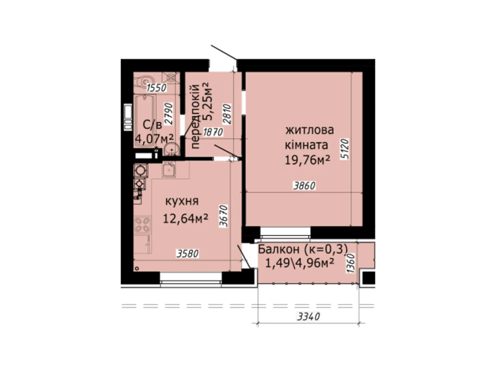 Продается 1-комнатная квартира 45 кв. м в Киеве, цена: 59502 $ - фото 1