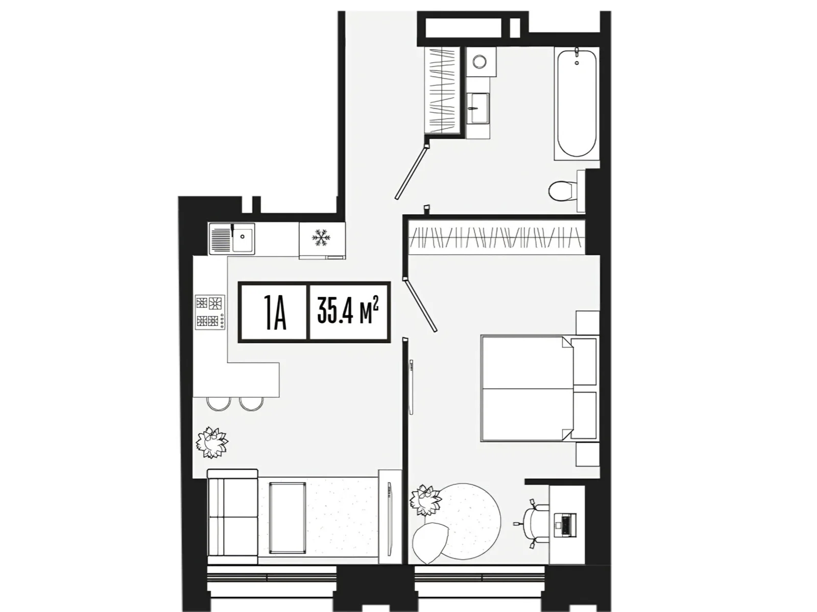 Продается 1-комнатная квартира 35.4 кв. м в Днепре, ул. 3-ї Штурмової Бригади(6-й стрелковой дивизии), 29 - фото 1