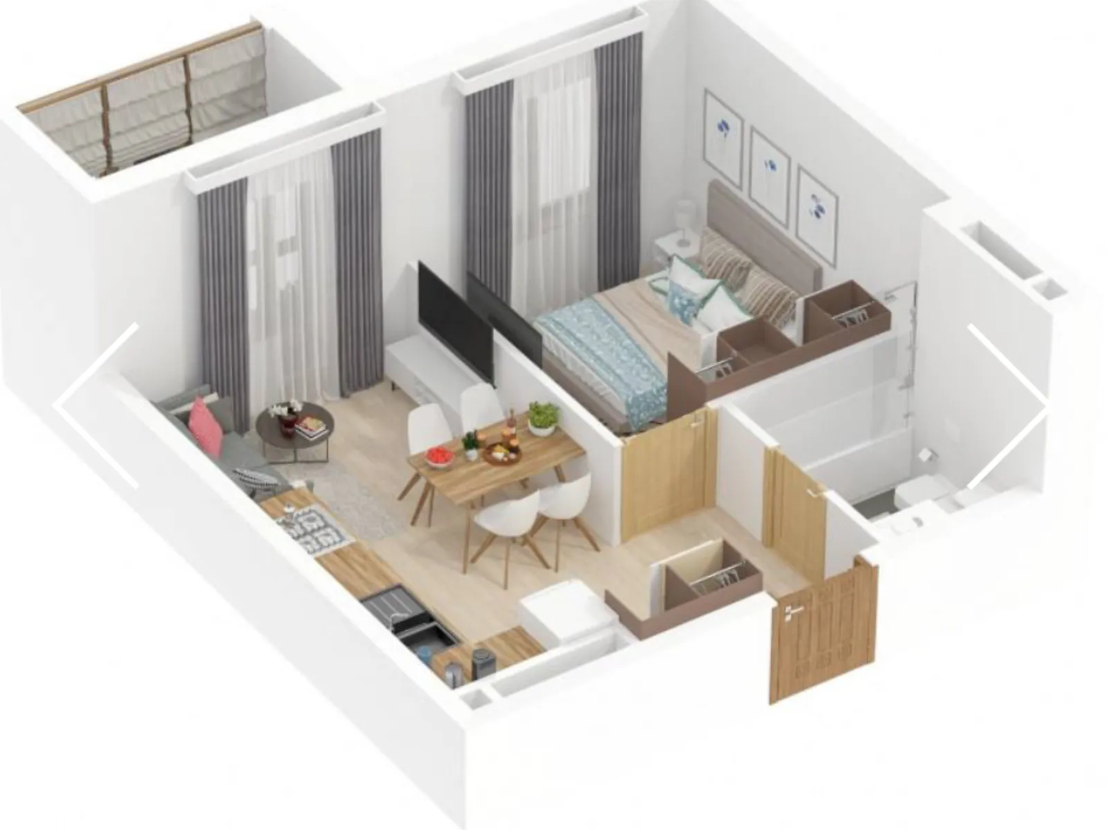 Продається 1-кімнатна квартира 37 кв. м у Одесі, вул. Спортивна, 3/2 - фото 1