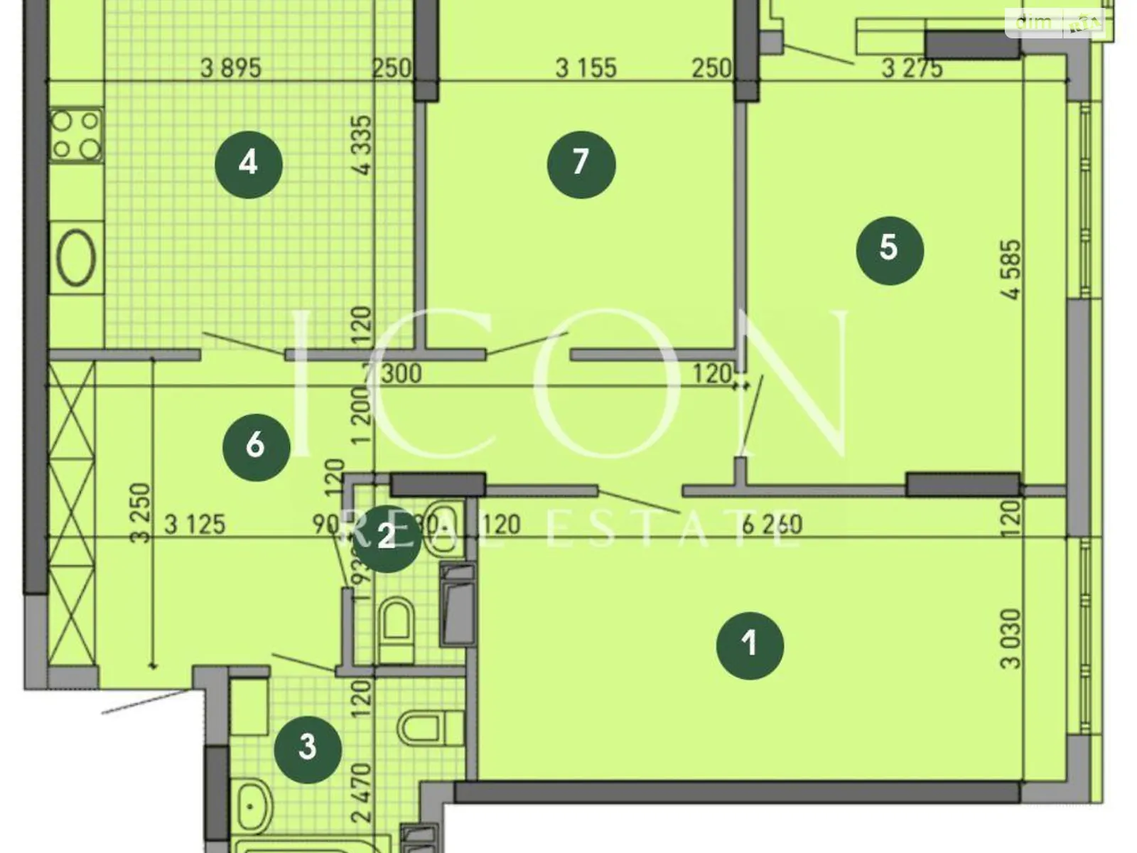 Продается 3-комнатная квартира 92 кв. м в Киеве, ул. Вышгородская, 45 - фото 1
