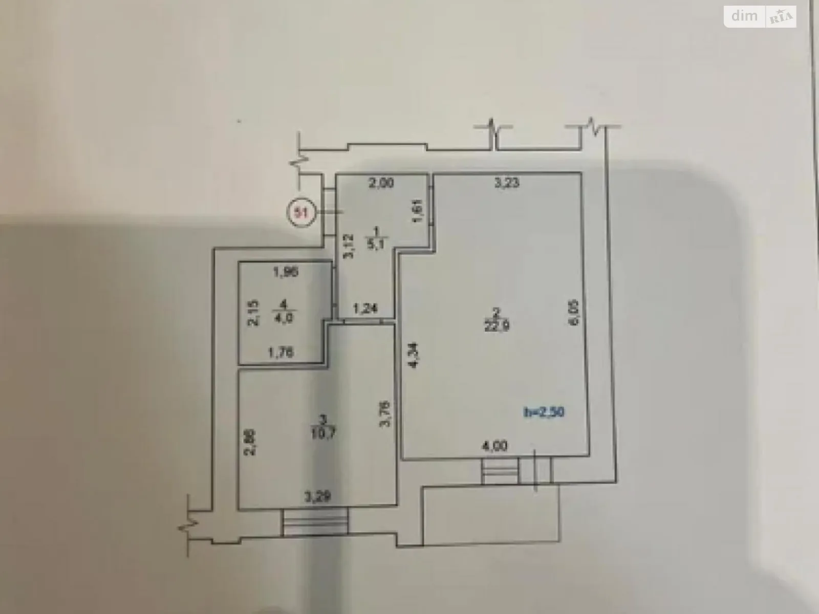 Продается 1-комнатная квартира 43.8 кв. м в Полтаве, бул. Боровиковского - фото 1
