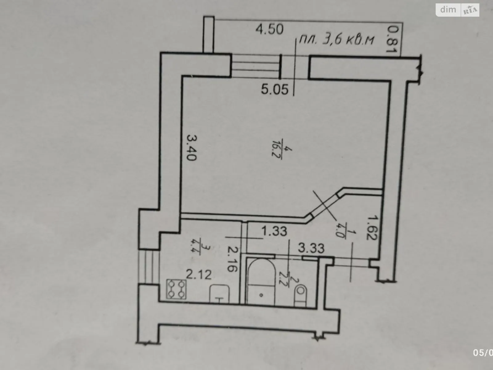 Продається 1-кімнатна квартира 27.9 кв. м у Івано-Франківську, вул. Довженка О., 12 - фото 1