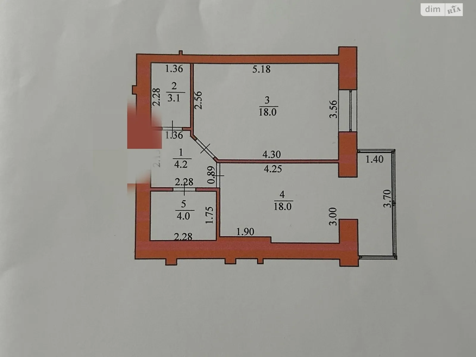 1-комнатная квартира 47 кв. м в Луцке, цена: 59000 $ - фото 1