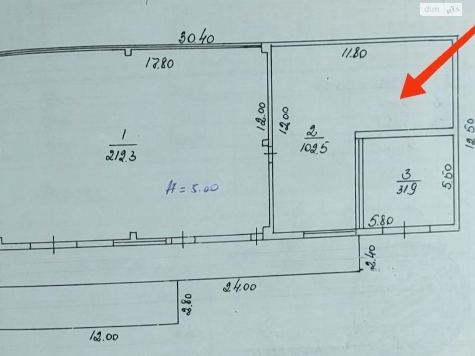 Сдается в аренду помещения свободного назначения 102.5 кв. м в 1-этажном здании, цена: 6662 грн - фото 1
