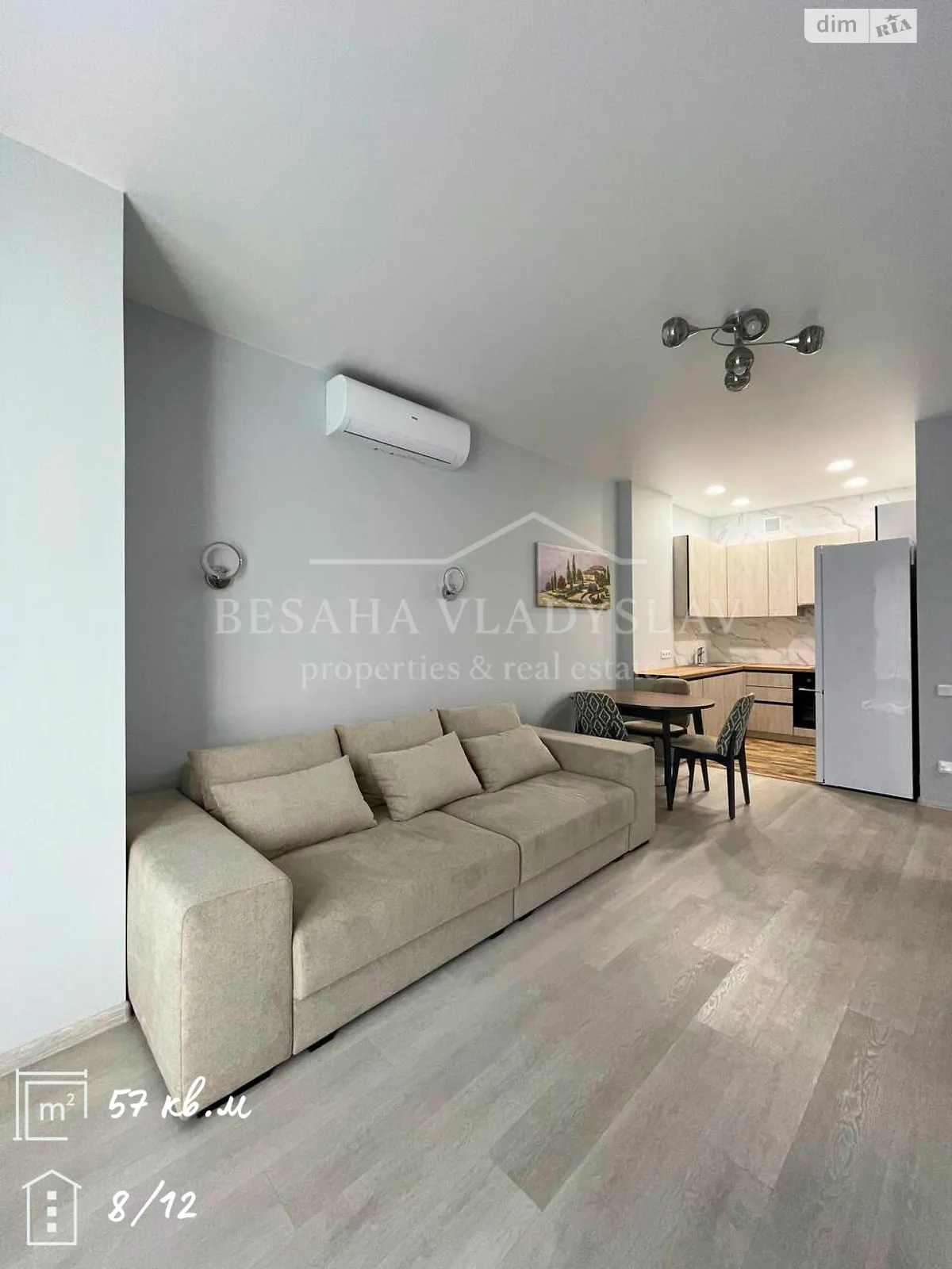 Здається в оренду 2-кімнатна квартира 57 кв. м у Дніпрі, вул. Костомарівська, 1А/4 - фото 1