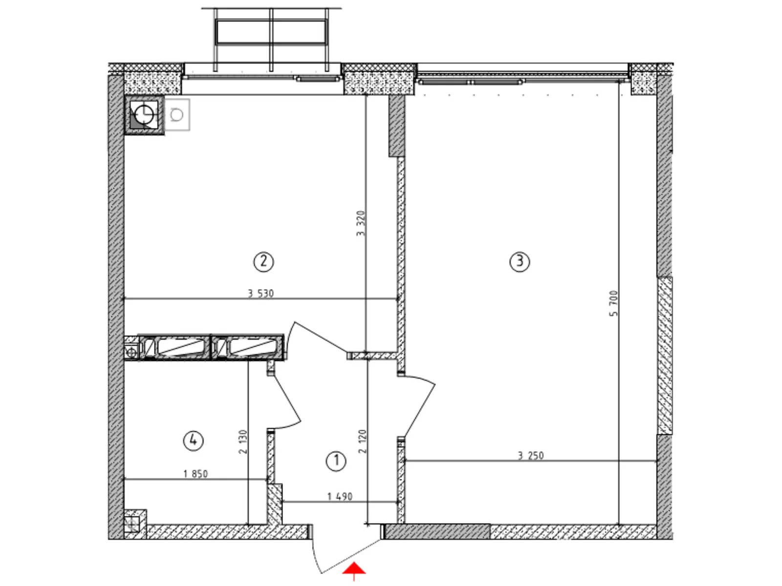 Продається 1-кімнатна квартира 36.4 кв. м у Гатне, вул. Київська(Карпа Валовня), 1 - фото 1