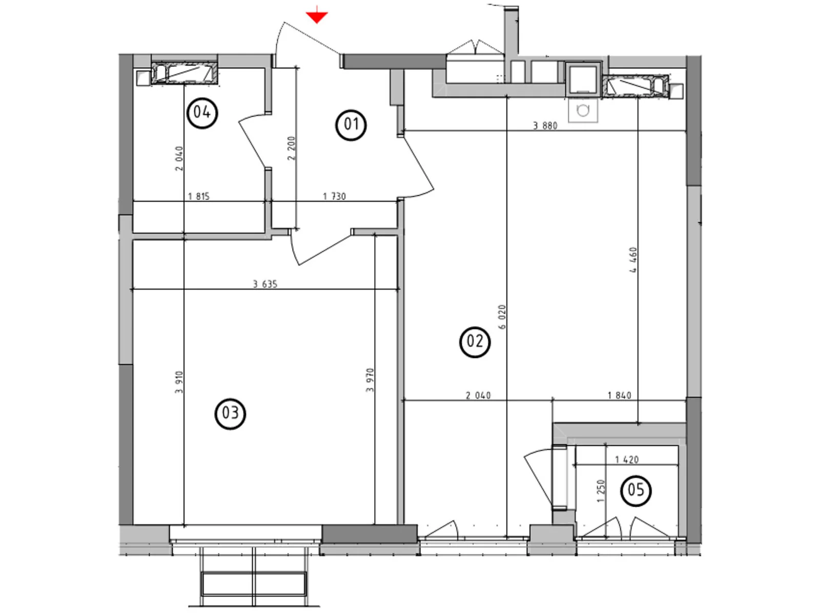 Продається 1-кімнатна квартира 44.2 кв. м у Гатне, вул. Київська(Карпа Валовня), 1 - фото 1