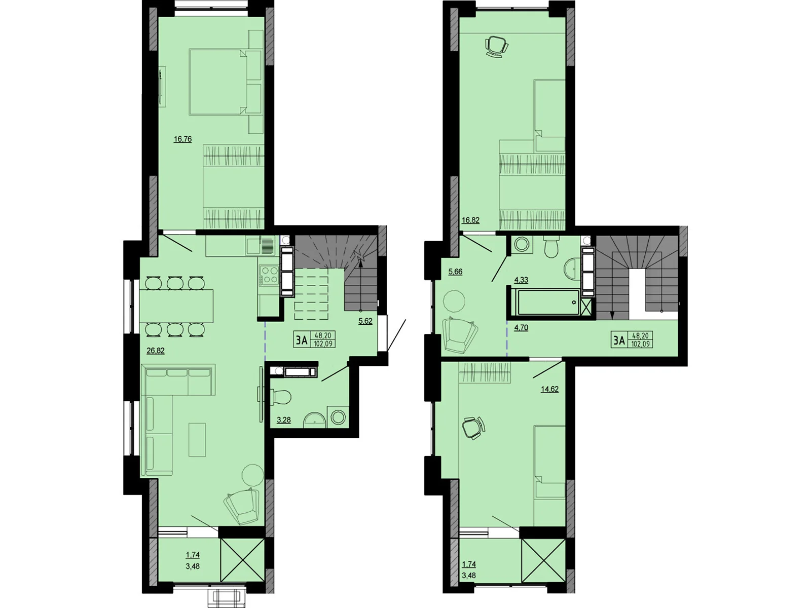 Продается 3-комнатная квартира 102.25 кв. м в Киеве, цена: 141800 $ - фото 1