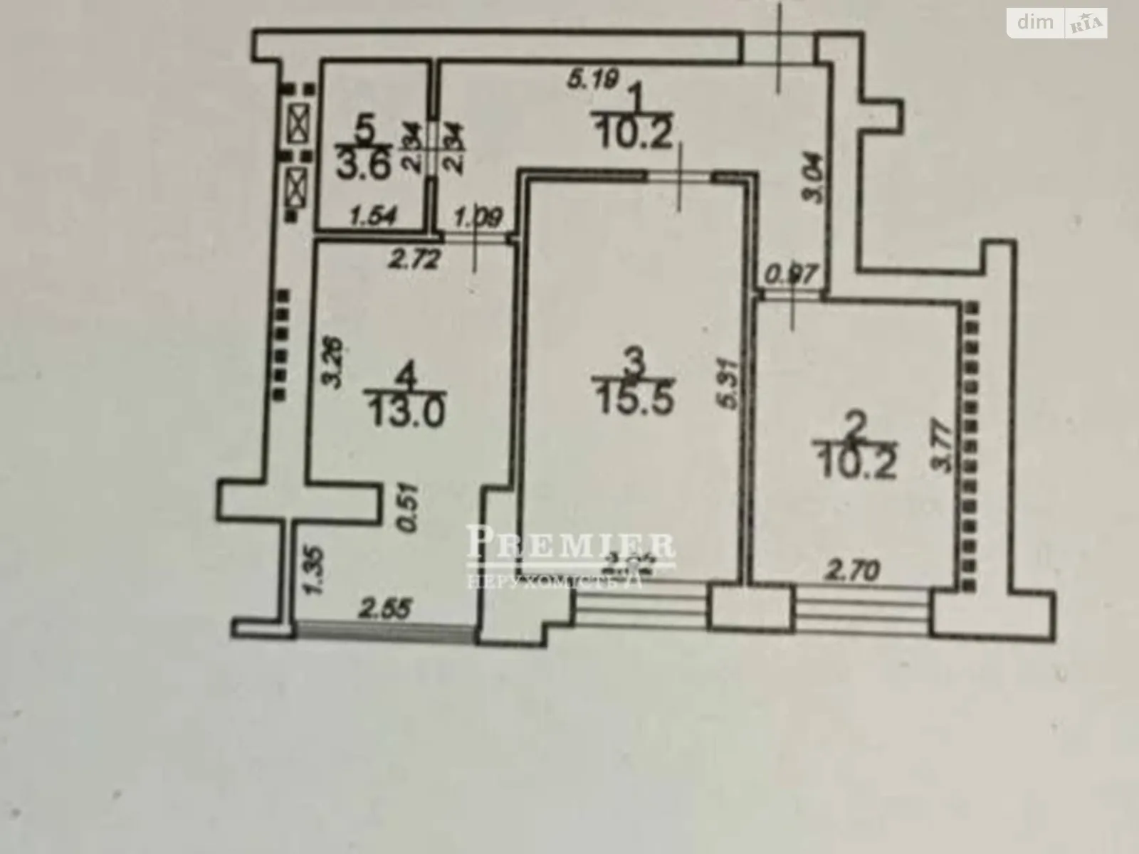 Продается 2-комнатная квартира 53 кв. м в Одессе, ул. Михаила Грушевского - фото 1