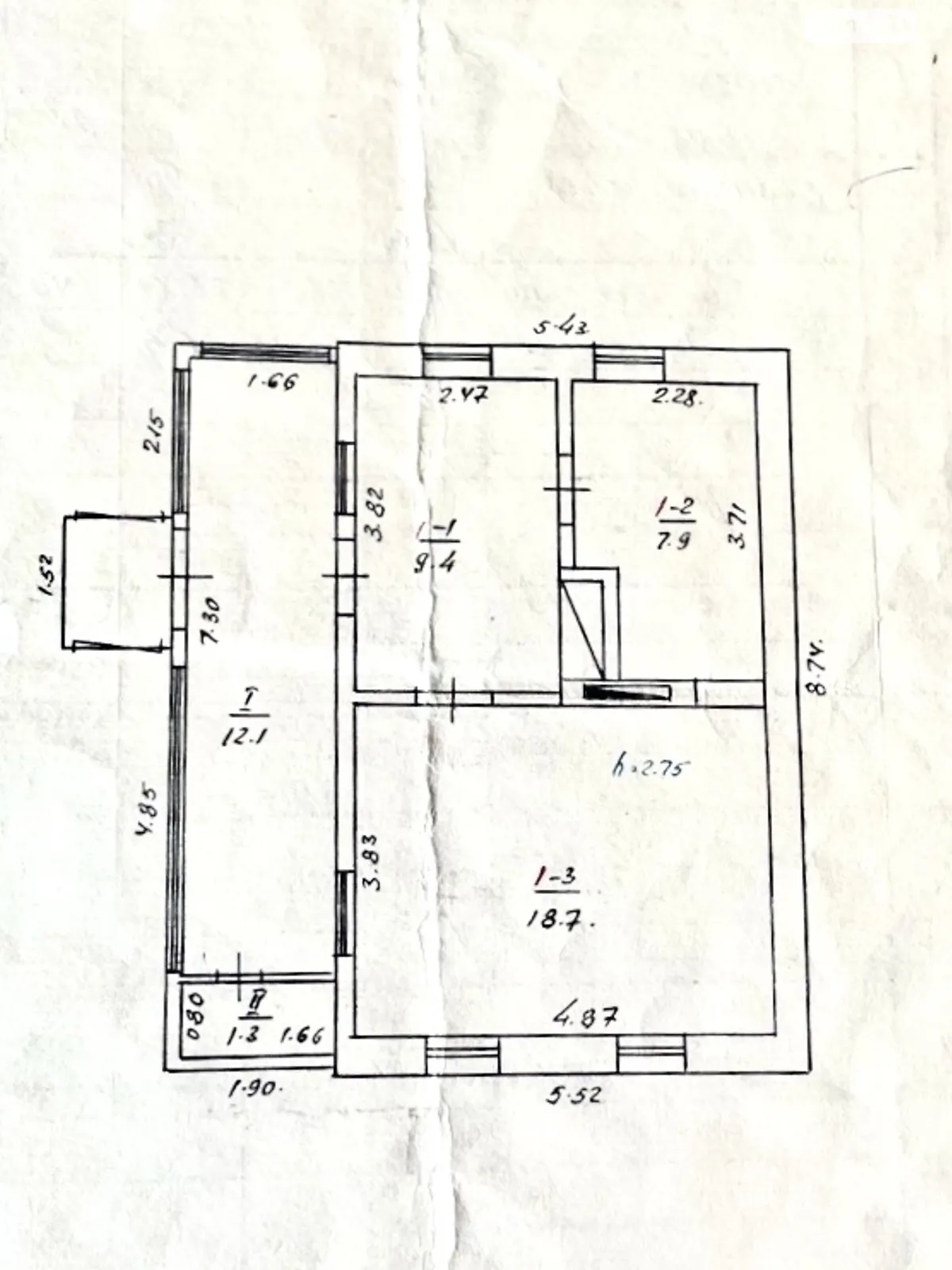 Продается одноэтажный дом 49.4 кв. м с участком, цена: 15000 $ - фото 1