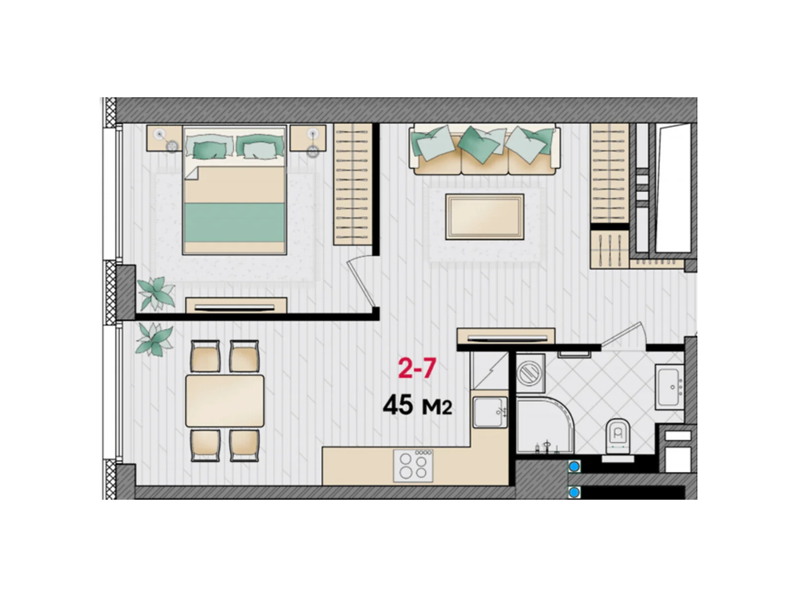 Продається 1-кімнатна квартира 45 кв. м у Дніпрі, вул. Улянівська(Ульянова), 11 - фото 1