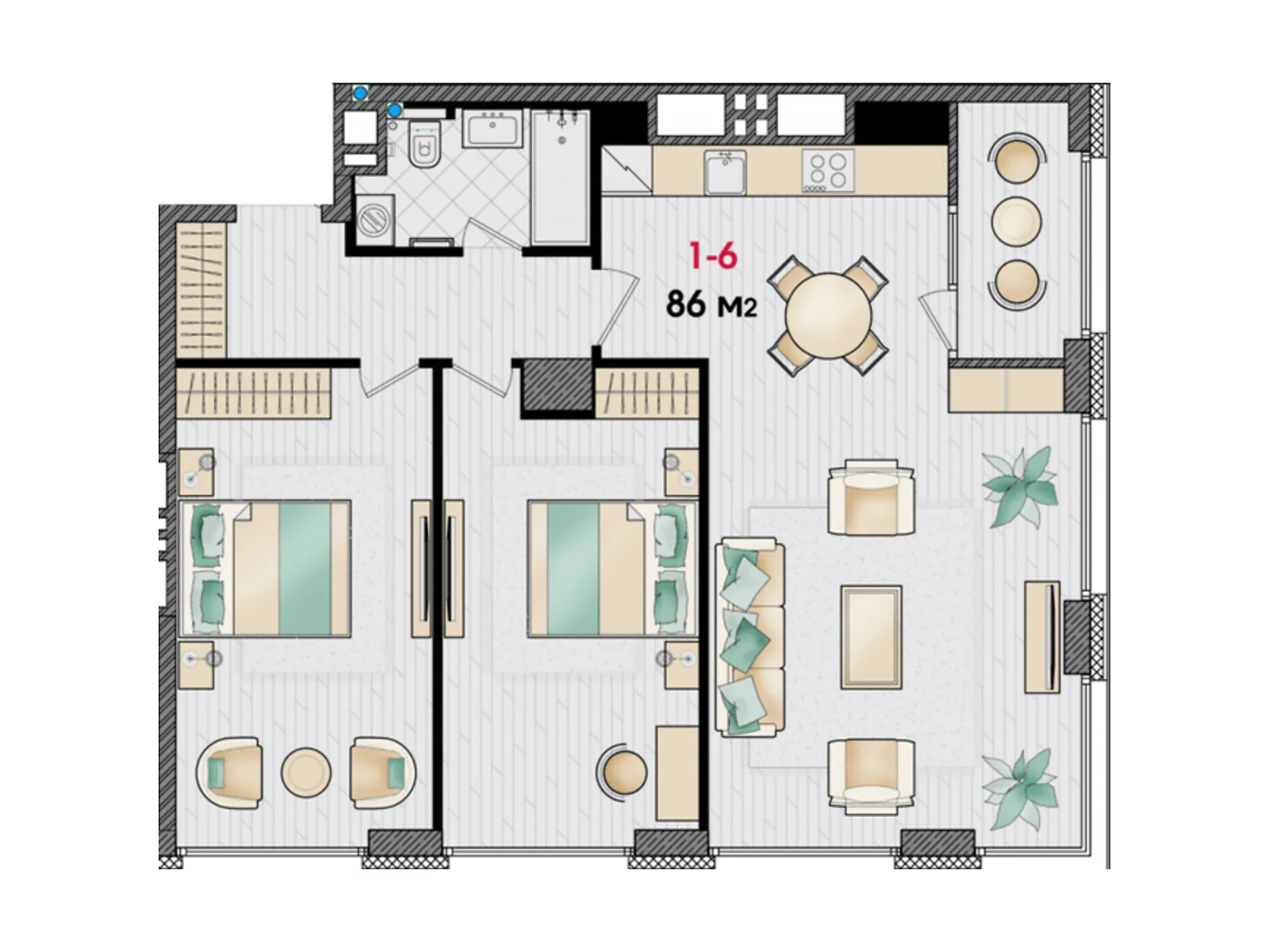 Продається 3-кімнатна квартира 86 кв. м у Дніпрі, вул. Улянівська(Ульянова), 11 - фото 1