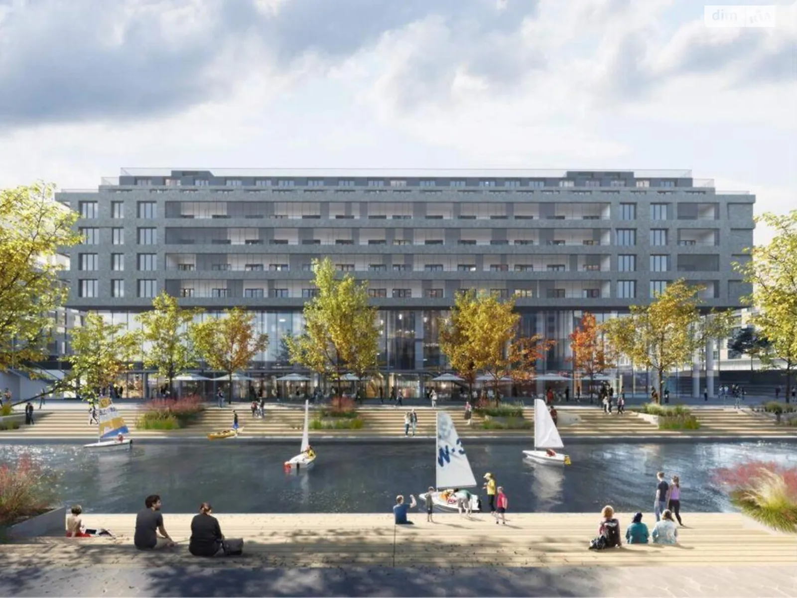 Продается 1-комнатная квартира 55 кв. м в Киеве, ул. Набережно-Рыбальская дорога, 11 - фото 1