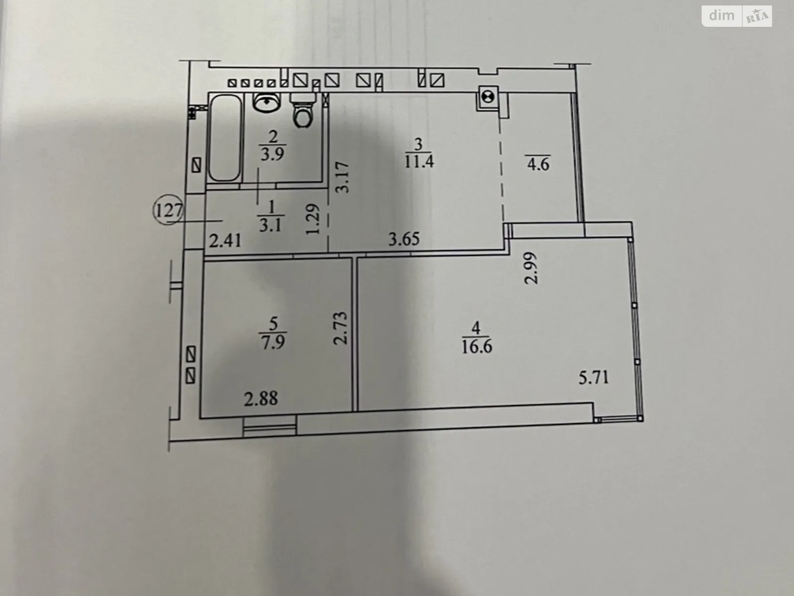 Продається 1-кімнатна квартира 47.5 кв. м у Бучі, вул. Бориса Гмирі, 7 - фото 1