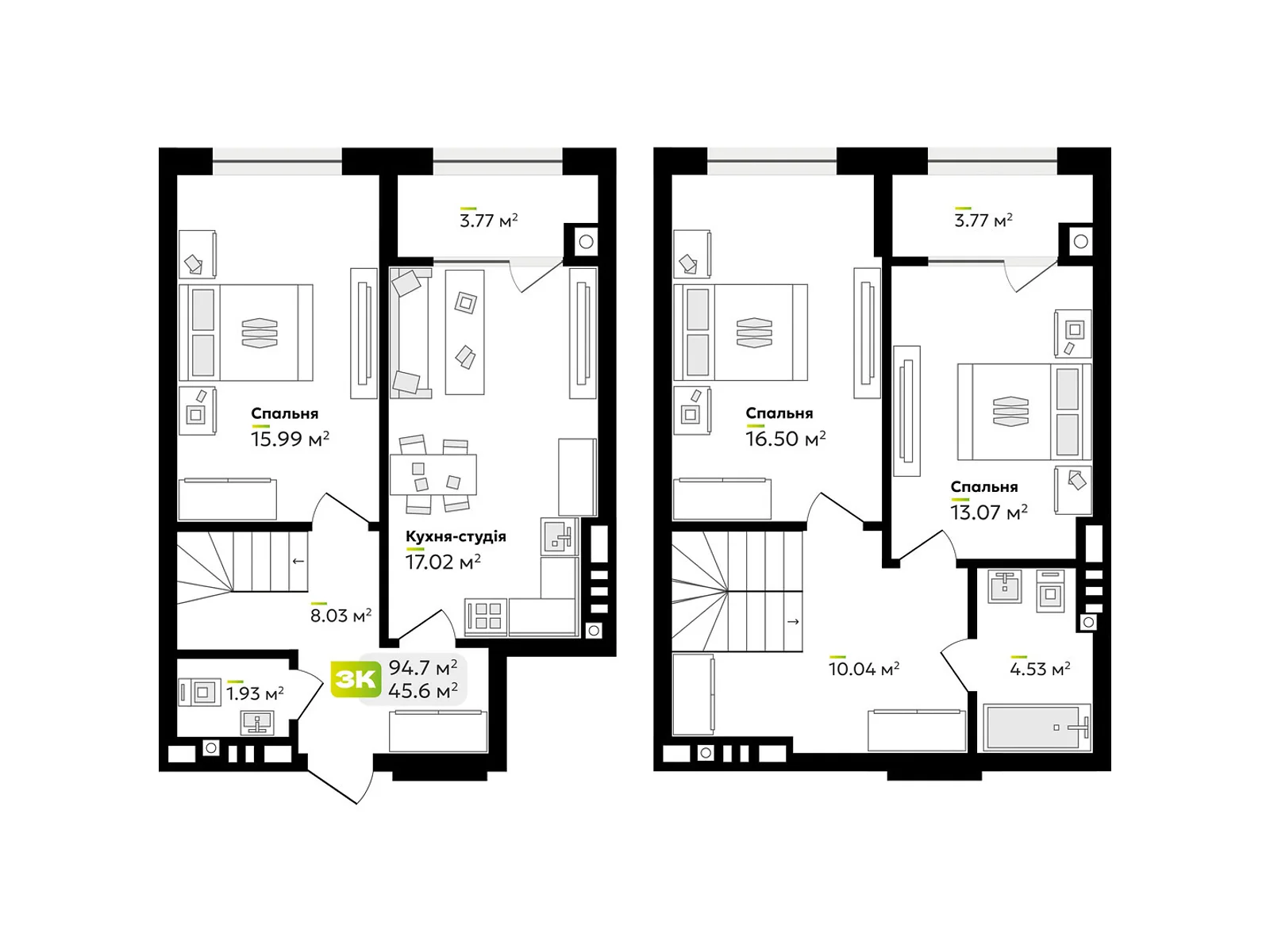 Продается 3-комнатная квартира 94.65 кв. м в Львове, ул. Венгерская, 12 - фото 1