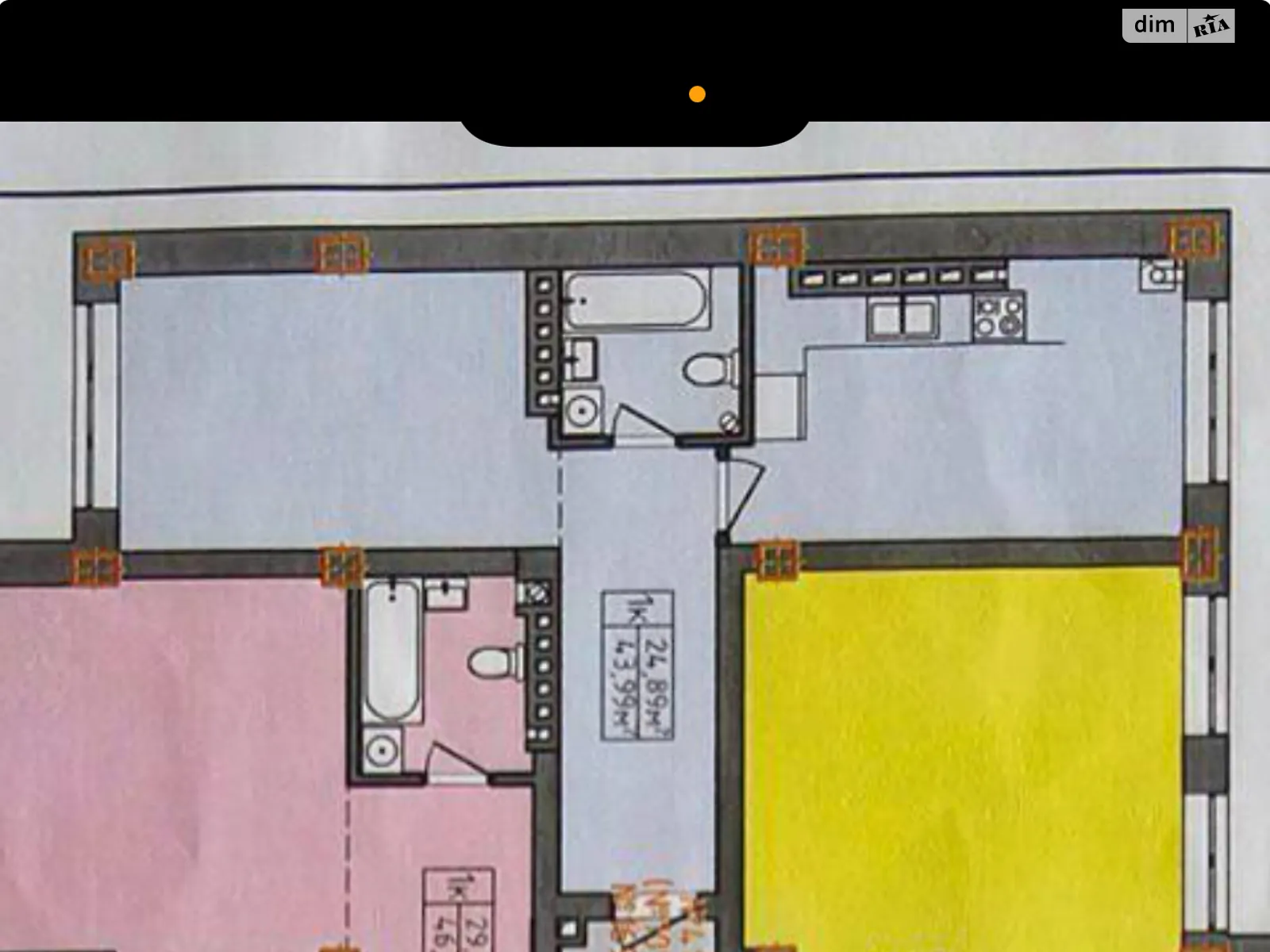 Продається 1-кімнатна квартира 43.9 кв. м у Слобожанському, вул. Співдружності, 10 - фото 1