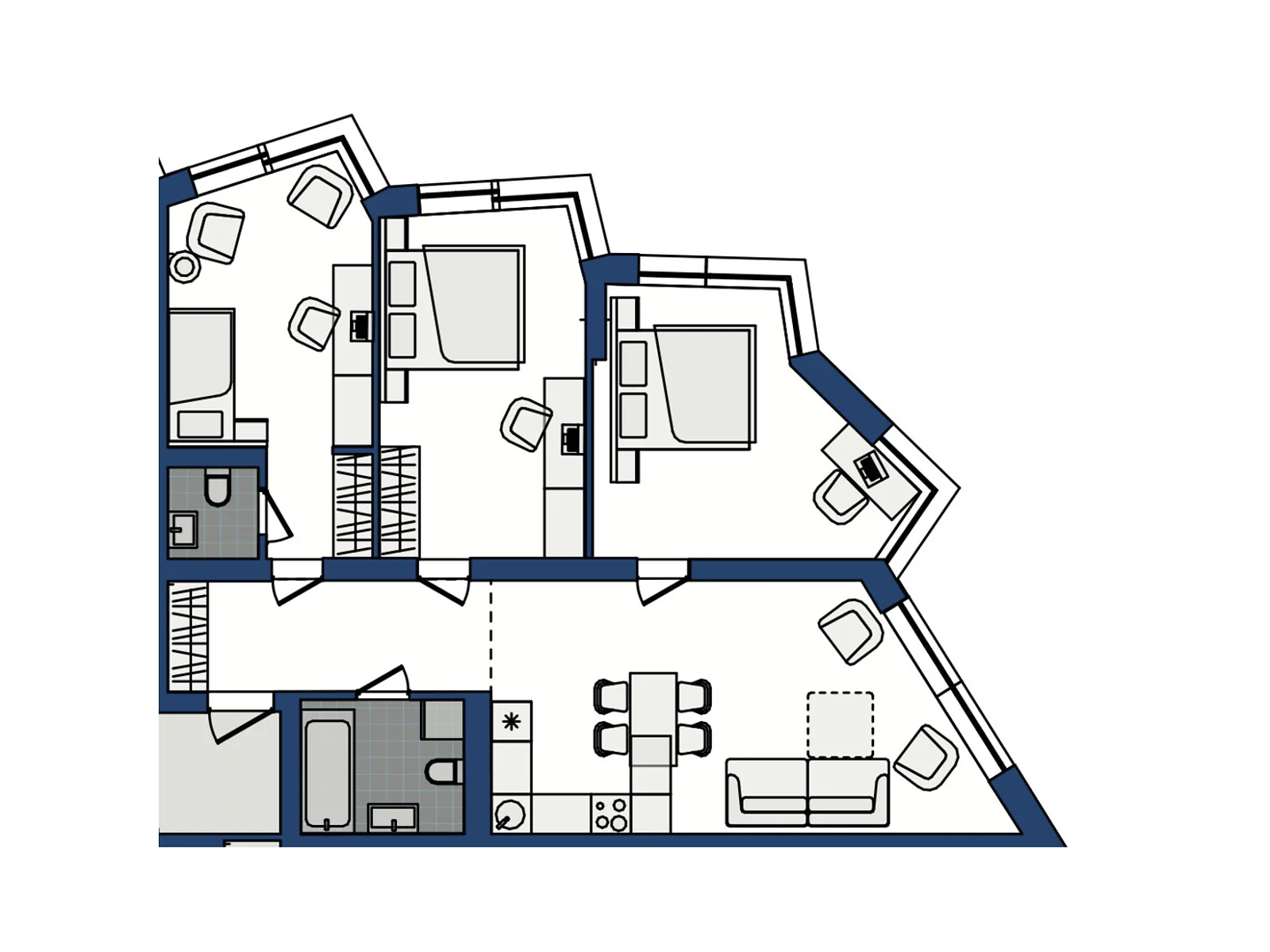 Продается 1-комнатная квартира 87.05 кв. м в Хмельницком, цена: 82610 $ - фото 1