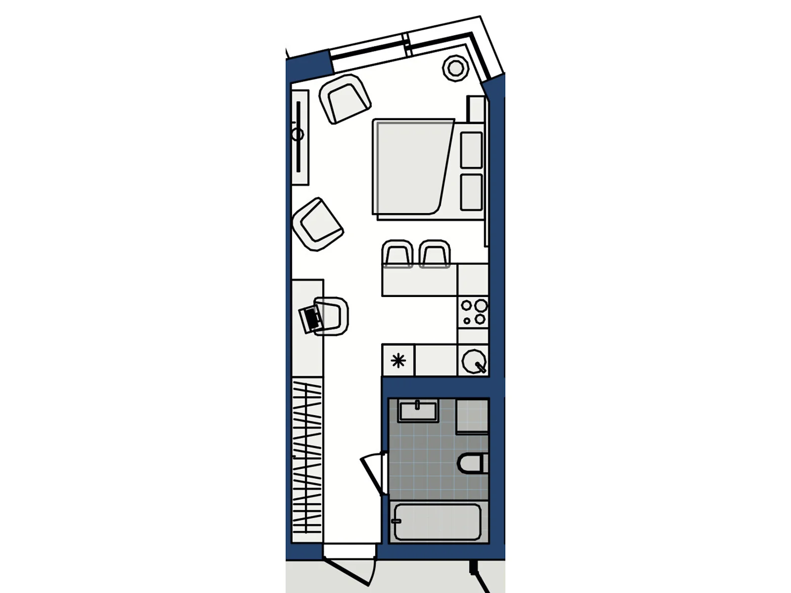 Продається 1-кімнатна квартира 31.42 кв. м у Хмельницькому, вул. Озерна, 20 - фото 1