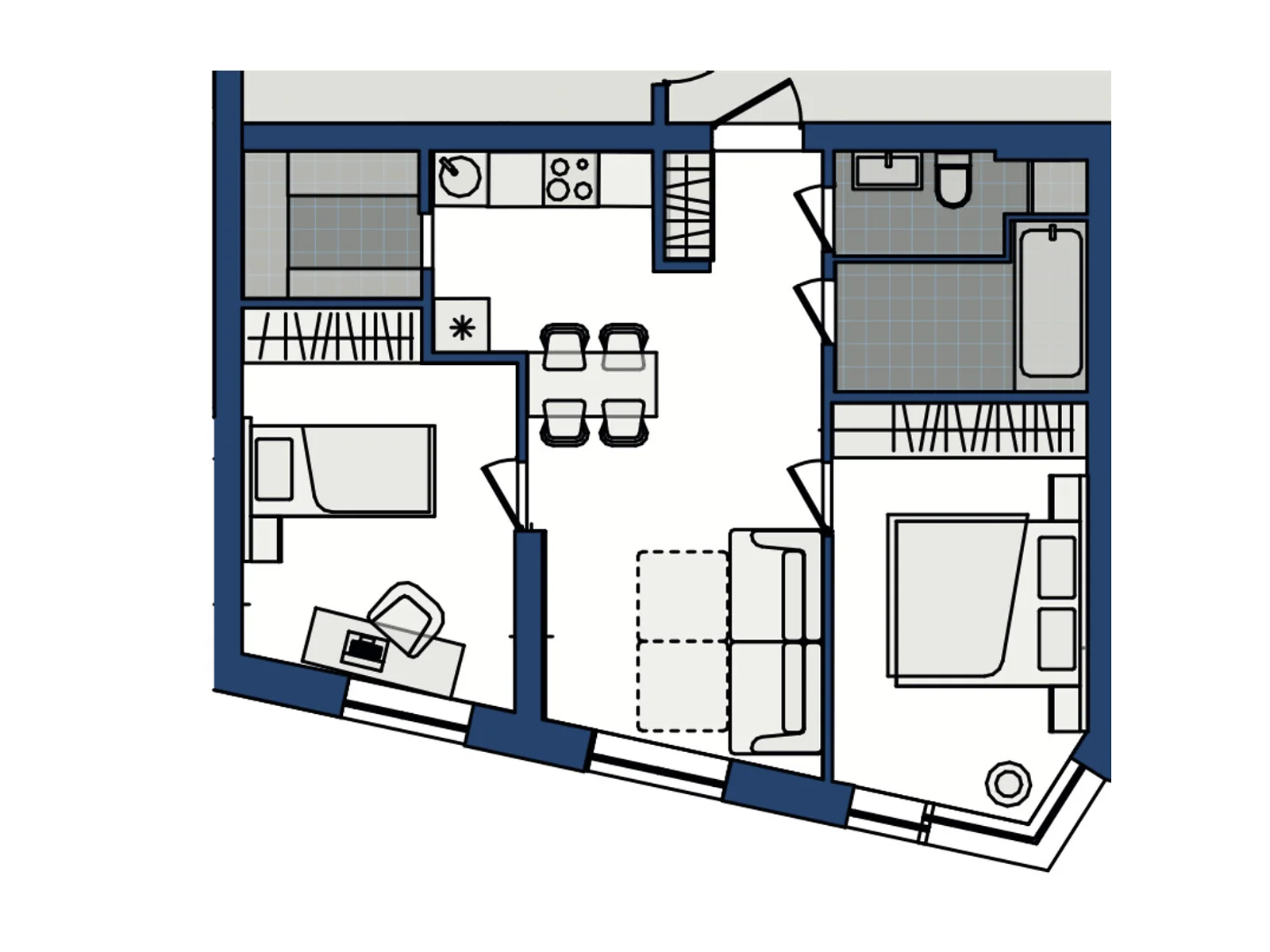 Продается 2-комнатная квартира 55.78 кв. м в Хмельницком, цена: 52935 $ - фото 1
