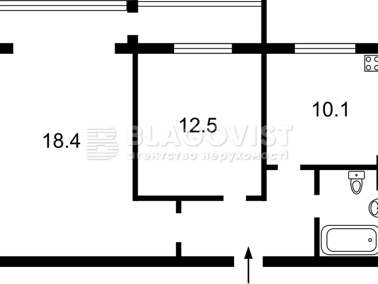 Продається 2-кімнатна квартира 47 кв. м у Києві, цена: 95000 $ - фото 1