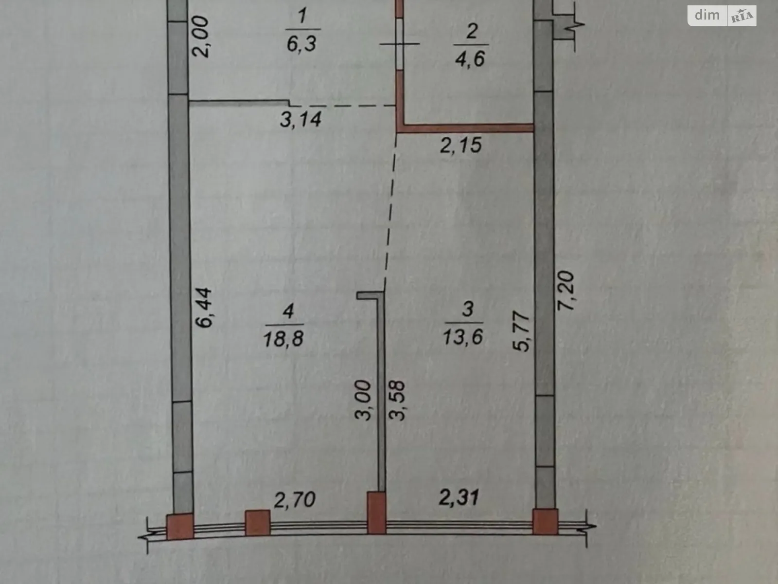 Продается 1-комнатная квартира 43 кв. м в Житомире, ул. Михаила Грушевского, 100 - фото 1