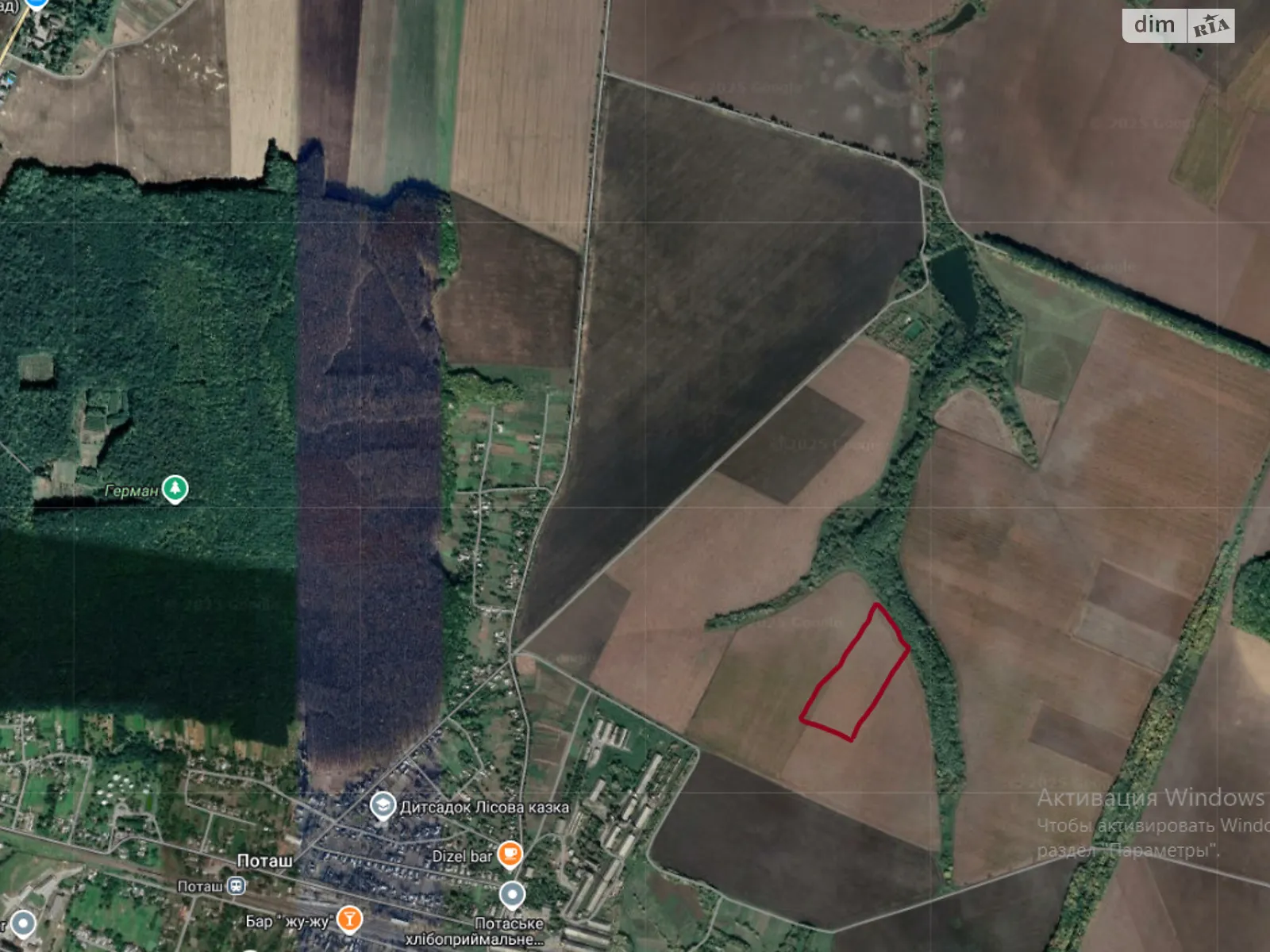 Сдается в аренду земельный участок 3.2223 соток в Черкасской области, цена: 18250 грн - фото 1