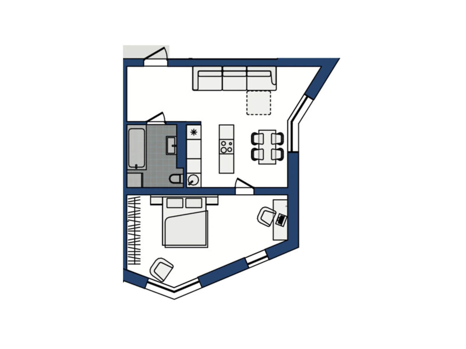 Продается 1-комнатная квартира 53.63 кв. м в Хмельницком, ул. Озерная, 20 - фото 1