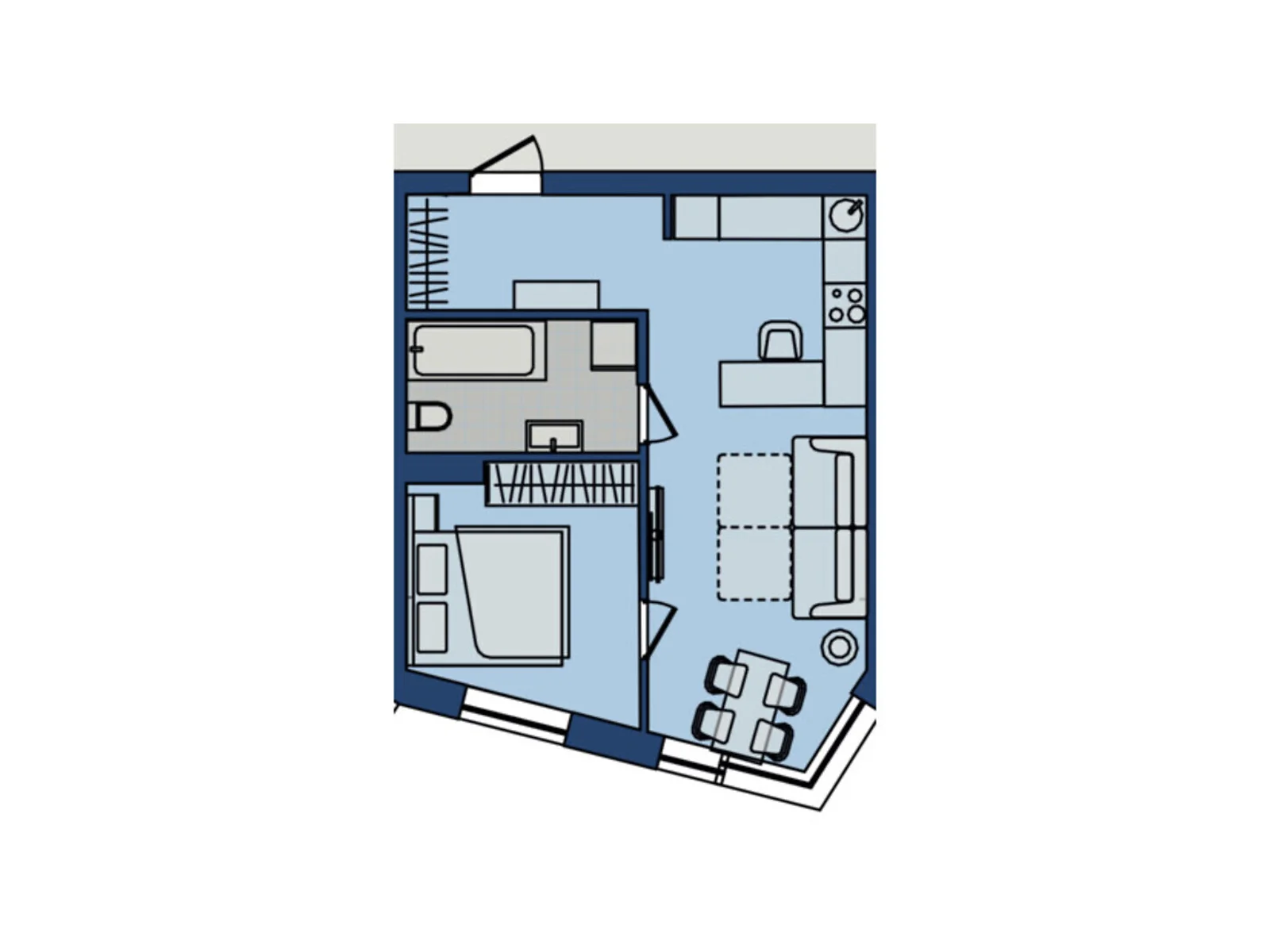 Продается 1-комнатная квартира 41.76 кв. м в Хмельницком, ул. Озерная, 20 - фото 1