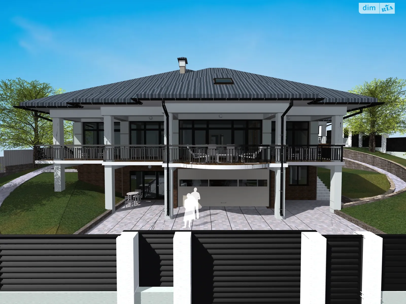 Продается дом на 2 этажа 238 кв. м с камином, цена: 138000 $ - фото 1