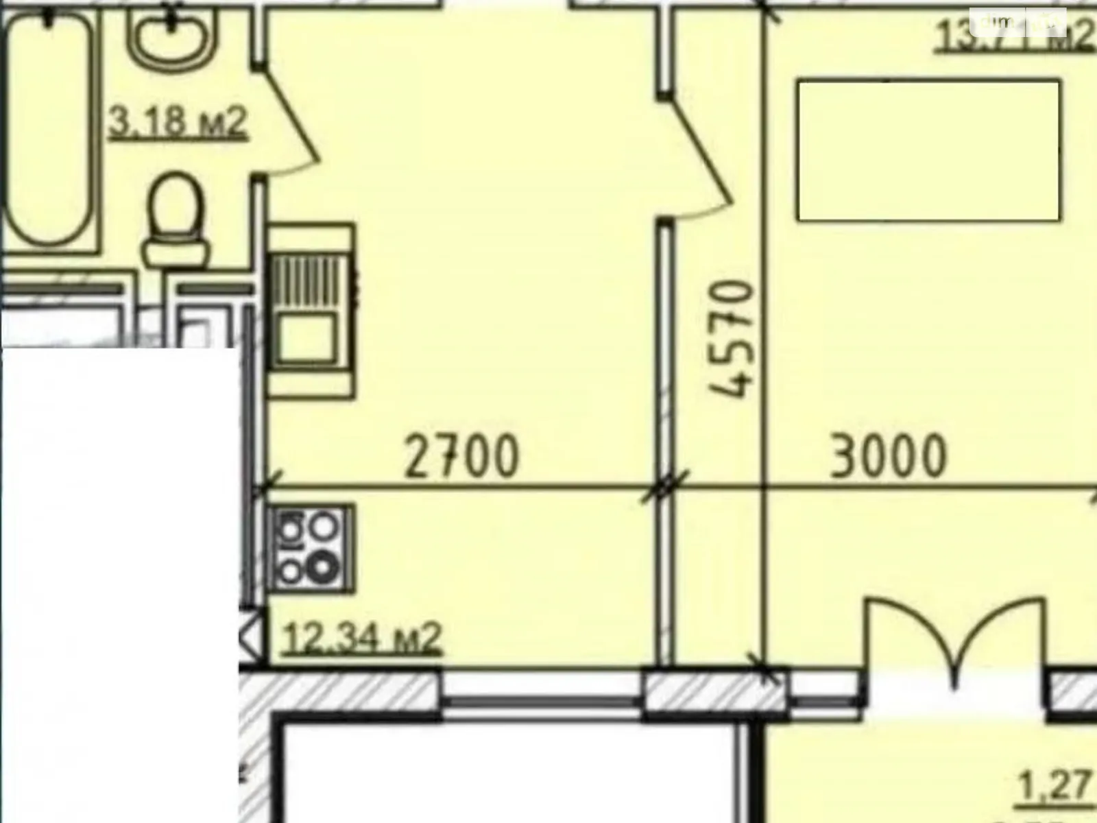 Продается 1-комнатная квартира 34 кв. м в Одессе, ул. Гераневая, 8 - фото 1